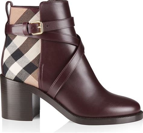 burberry pryle|Burberry New Pryle House Check & Leather Ankle Boots.